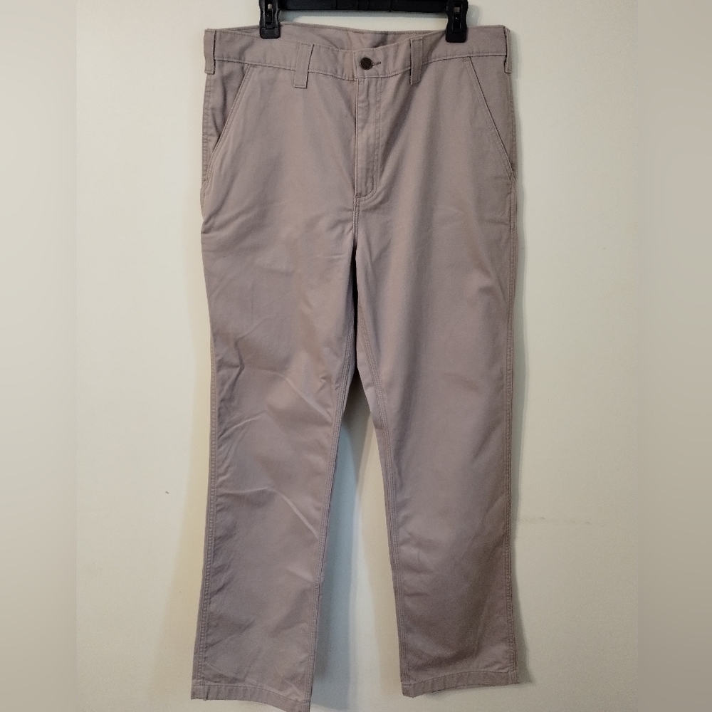 NWOT Carhartt Men's Rugged Workwear Khaki 100095-285 Relaxed Fit Pants  36X34